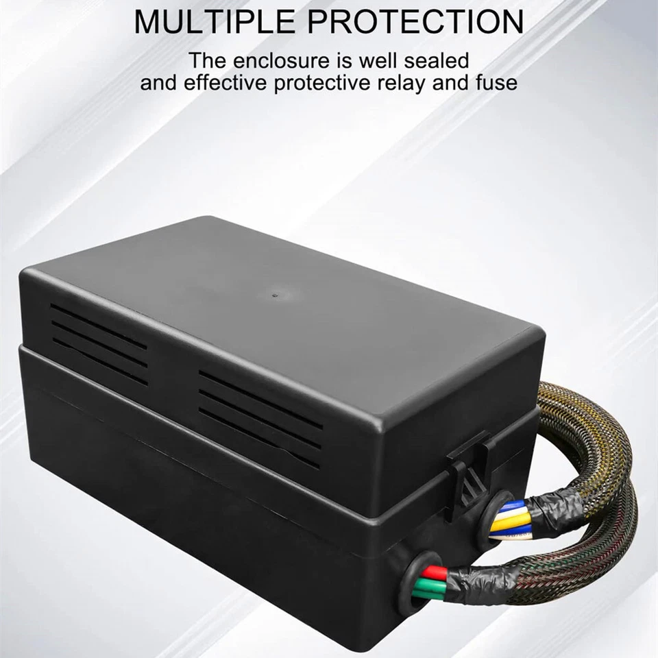 Pre-Wired Fuse Relay Box with 10pcs 5-Pin 40A Relays and 15 Fuses for 12V Car RV - Image 3 of 4
