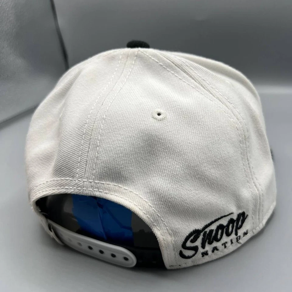 Sombrero Snoop Nation Hombre Blanco Negro Bordado Neff Snap Back Cap Foto 4 de 4
