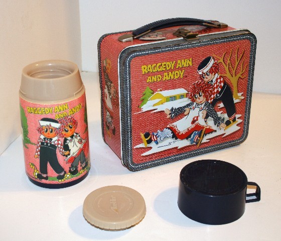 Raggedy Ann & Andy - vintage metal lunchbox (REDUCED PRICE