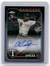 2024 Topps Chrome #RA-ASP Alex Speas Rookie Autographs