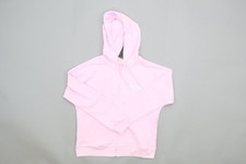Image of Adidas Women's Pink Cotton Hooded Full Zip Hoodie Size S