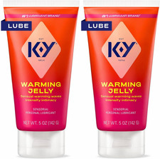 K-Y Warming Jelly Lube, Sensorial Personal Lubricant, Glycol Based Formula, 5 Fl