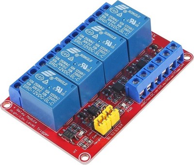 DC 12V 4 Channel Relay Module Board Shield High or Low Level Development Boar...