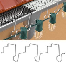 Stainless Steel Gutter Clips for C5 C6 C7 C9 Christmas Outdoor String Lights
