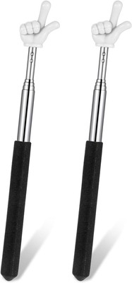 2 Pcs Finger Pointer Stick,Telescopic Teachers Pointer Presentation Stick Mini E
