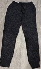 New Member's Mark Super Soft Favorite Lounge Jogger Pants Black Heather Small