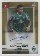 Davie Selke Chrome Bundesliga 2020 Gold Refractor /60 Auto