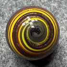 Handmade Marble Gold Lutz ( Corkscrew - Spiral ) 1 Inch +-  (S20) — photo 4