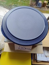 Tupperw Tafelperle Sch&uuml;ssel 2,0L Deckel D/Blau Flach Rund Transparent Neu