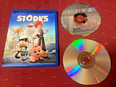 Storks Blu-ray & DVD 2 MINT DISCS Collected Children's Film Funny Good Plot