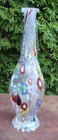 Early 1900's Fratelli Toso Murano Millefiori 12" Glass Vase