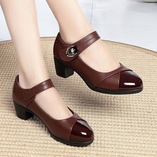 Spring and Autumn New Women's Leather Shoes Fashion High Heels New Style
