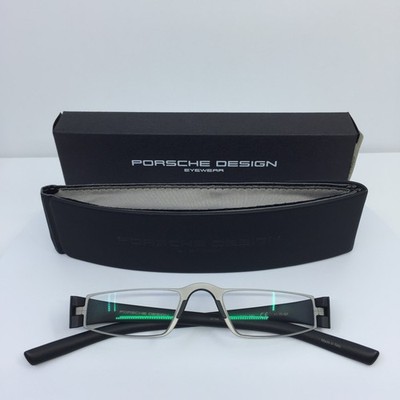 NEW PORSCHE DESIGN P8801 Eyeglasses C. A Silver & Black 48-21