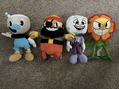 Cuphead Plush Doll Lot of 4 Cuphead Mugman Brineybeard King Dice Cagney Carn