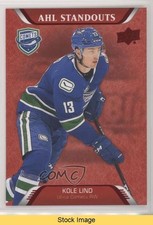 2020-21 Upper Deck AHL Standouts Red Kole Lind #245 READ yt6