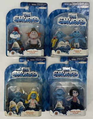 The Smurfs Movie 8 Figures Set Jakks Pacific 2013 Jokey Clumsy Smurfette Papa