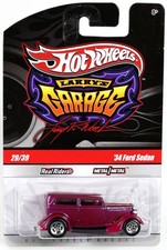 Hot Wheels 1934 Ford Sedan Chase Larry's Garage - T0400 NRFP 2009 Purple 1:64