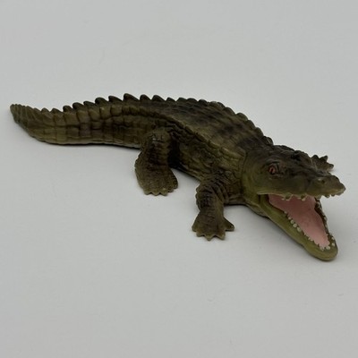 Schleich 2007 Alligator Figure Dark Green Reptile Animal Toy