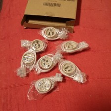 7 Stück GU10 Fassung für LED und Halogen, GU10 Fassung Sockel aus Keramik