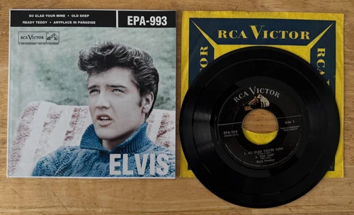 45 EP ELVIS PRESLEY SO GLAD YOU'RE MINE RCA EPA 993