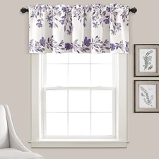 Tanisha Curtain Valance - Light Filtering, Floral Vine Print, Beautiful, Modern,