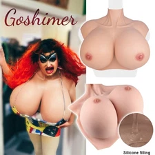 Z Cup H Cup Silicone Breast Forms Huge Boobs Breastplate Crossdresser Drag Queen