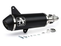 Auspuff -ARROW- Urban Dark Aluminium- Vespa GTS 125 (2008-2016)- Racing