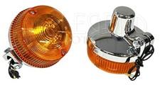 Kawasaki Z1000 Kz1000 Z1100 Indicators x2 - Quality Chrome Metal Body D5-08
