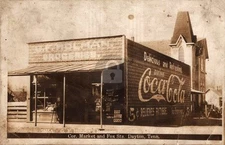 Dayton Tennessee TN Holman's Grocery Store 1913 RPPC Photo Postcard COPY