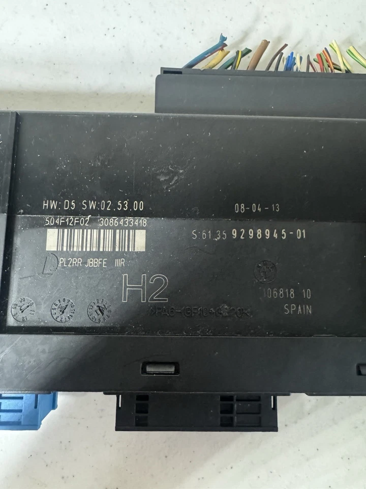 BMW X1 E84 2013 2014 módulo de control de carrocería BCM 61,35-9298945 9298945 Foto 3 de 4