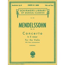 G. Schirmer Concerto E Minor Op 64 Violin Piano By Mendelssohn
