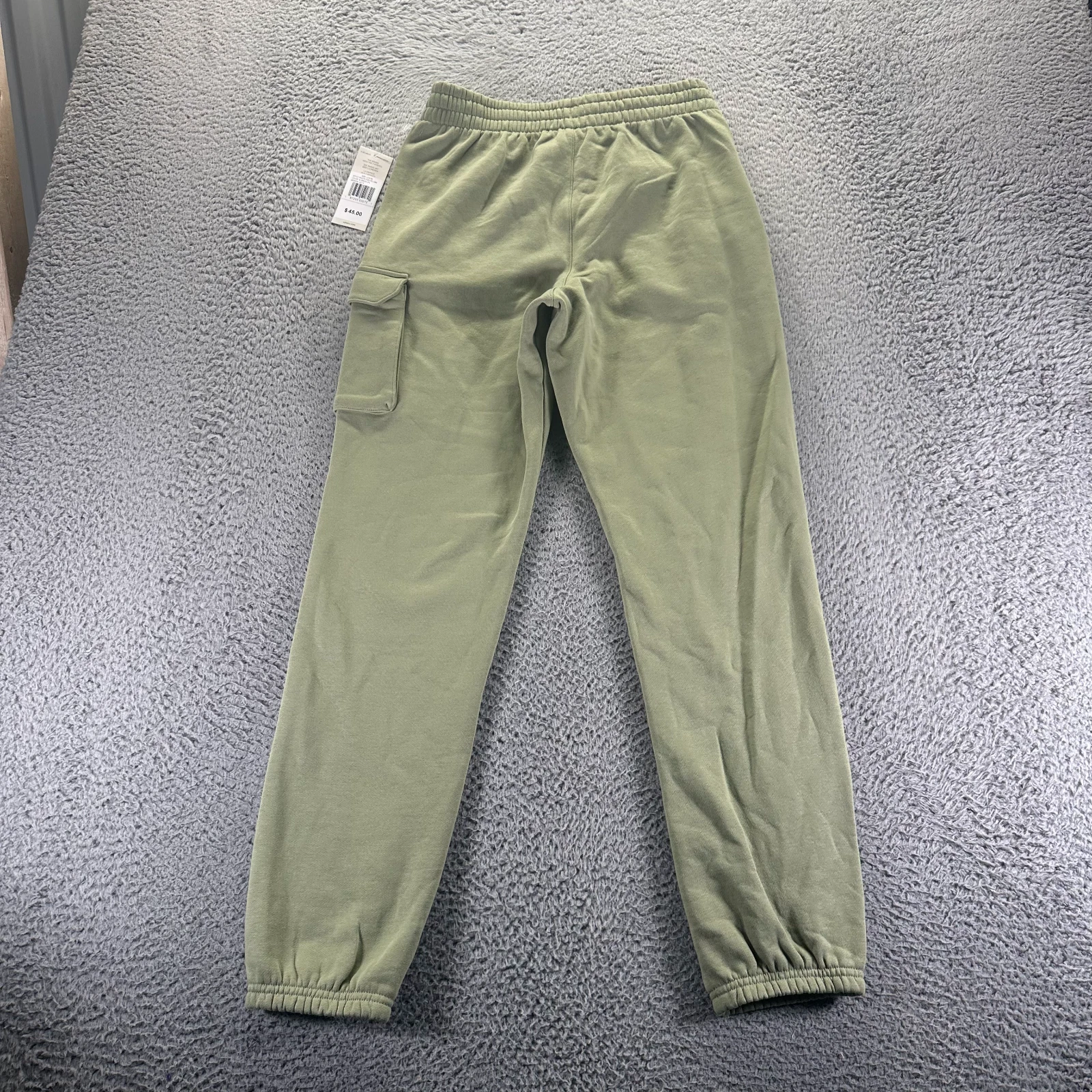 Adidas Pant Boys L Green Cotton Sweatpant Regular Athletic Running Activewear