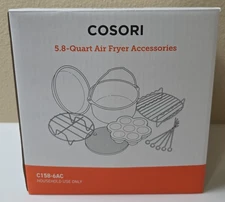 Cosori 5.8 Qt Air Fryer 7 Piece Accessories C158-6AC NOB