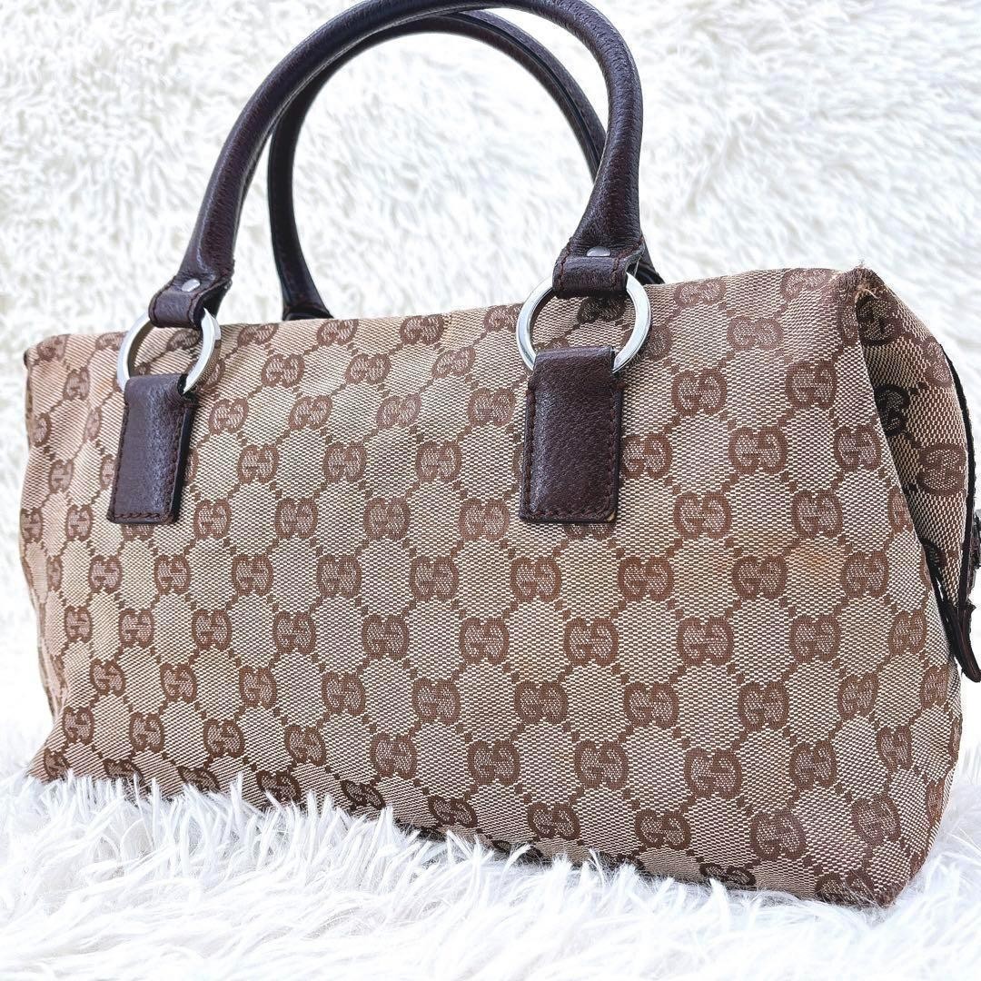 Vintage Gucci GG Supreme Mini Boston Bag in Canvas from Japan