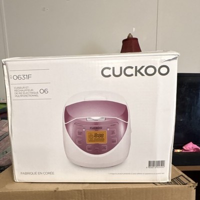 Cuckoo CR 0631F Multi Functional Rice Cooker Steamer Pink White Inner Pot