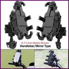 Motorcycle Phone Holder Shockproof Adjustable Handlebar GPS Mount for Scooter AT