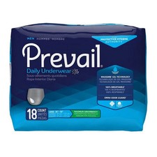 Male Adult Absorbent Underwear Prevail Men's Daily Und