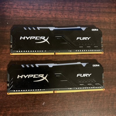 16GB DDR4 3733 Kingston HyperX Fury RAM 2x8GB ARGB lighting | eBay