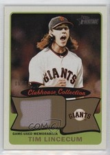2014 Topps Heritage Clubhouse Collection Relics Gold 6/99 Tim Lincecum 0b0