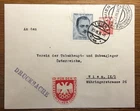 DRUCKSACHE mit " DOLLFUß Vignette ! VOLKSTRAUERTAG, für Olympia Fonds 1936 ! "