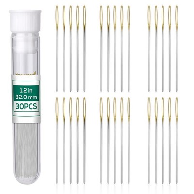 30PCS Cross Stitch Needles, Size 28 Stainless Steel Embroidery Needles