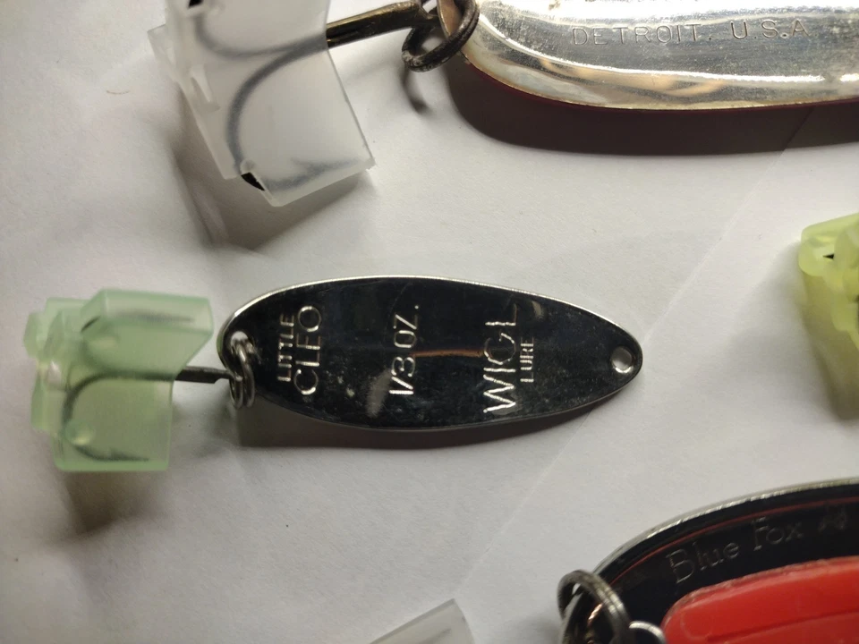 Lote de cucharas vintage señuelos de pesca, lucio, almizcle, bajo y más Foto 3 de 4