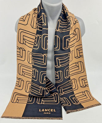 LANCEL Wool Scarf Rectangle New Never Used Authentic Made in Italy