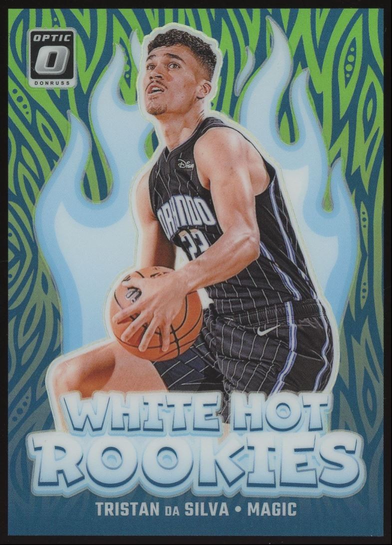 Tristan da Silva Rookie 2024-25 Donruss Optic White Hot Rookies Lime Green /199