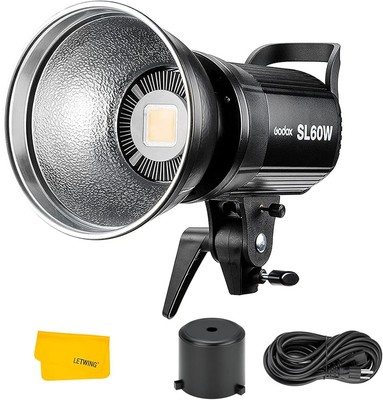SL-60W SL60W CRI95+Qa 90 5600±300K Bowens Mount LED Video Light,433MHz Groupi...