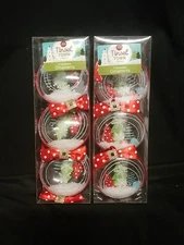 NIP, Winter Wonder Lane Brand, Tinsel Town, 6 Winter Trees w/Snow Ornaments