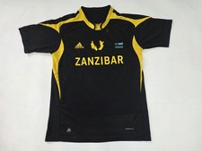 Zanzibar National Team Jersey Black / Yellow Vintage Rare ClimaCool Size Small