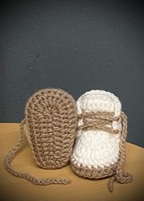 Crochet Newborn Baby First Shoes Booties Boots Slippers Trainers