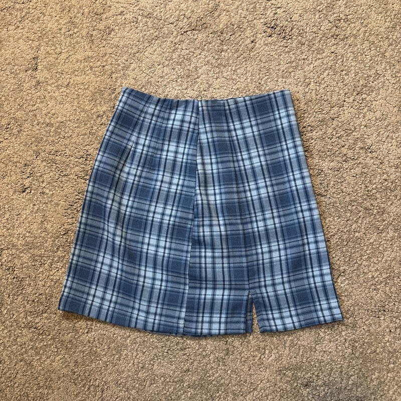 Brandy Melville Plaid Mini Skirt Green Red Blue Vintage Style