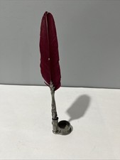 Feather Quill Pen with Ink well Set Calligraphy Pen for Writing